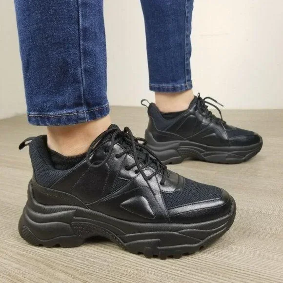 90's Style Grunge Chunky Dad Fashion Sneakers - Picture 4 of 10